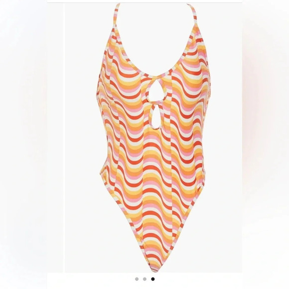 LSPACE Clover one piece‎ swimsuit large new with tags NWT - Picture 3 of 3